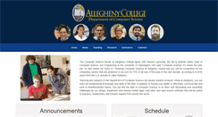 Desktop Screenshot of cs.allegheny.edu