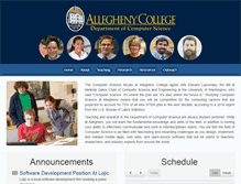 Tablet Screenshot of cs.allegheny.edu